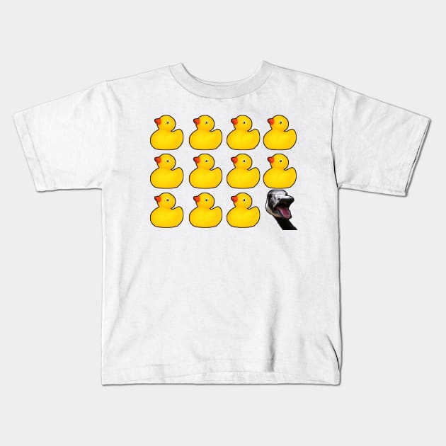 Duck, duck, duck, goose Kids T-Shirt by TwistedPenguin